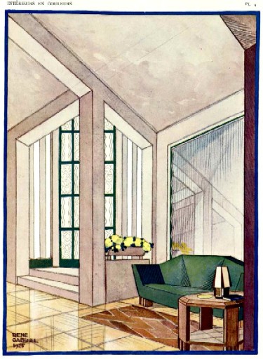 Vestibule, Interieurs en Couleurs, Plate 9